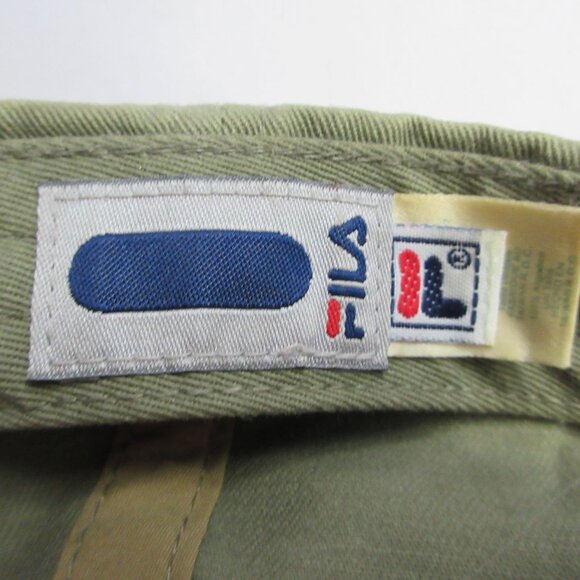 US Open 2003 Tennis FILA Khaki Baseball Hat Cap One Size NYC 100% Cotton Adj - Picture 8 of 14
